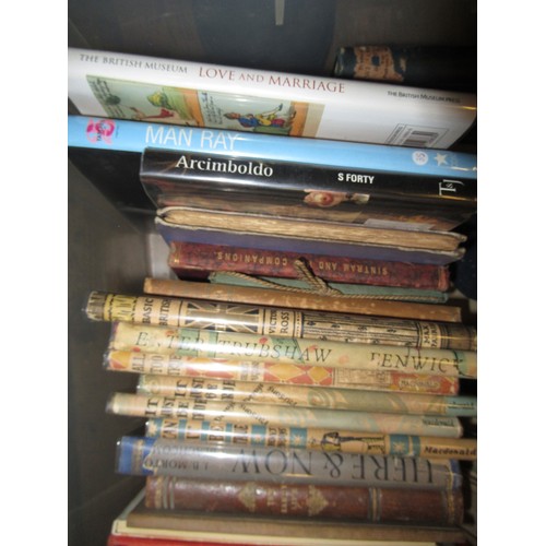 467 - Two large boxes containing a quantity of miscellaneous books including early Penguin