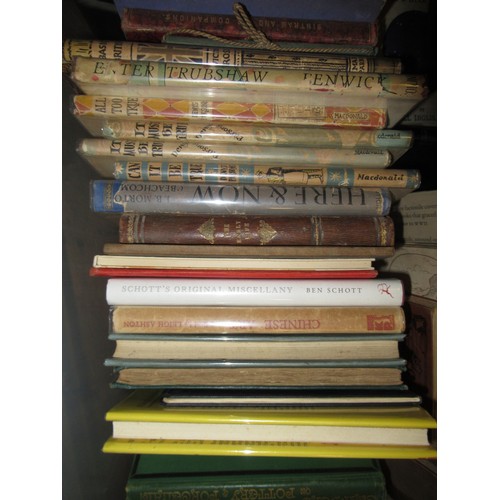 467 - Two large boxes containing a quantity of miscellaneous books including early Penguin