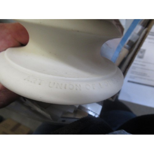 567 - 19th Century Art Union of London Parian ware bust of Clytie, 34cm high