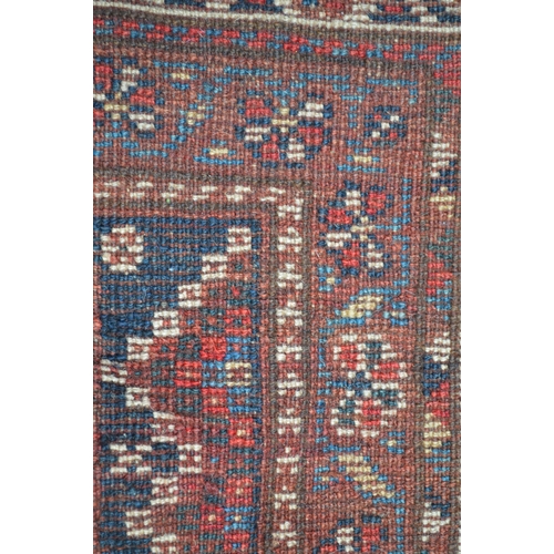 15 - Antique South West Persian rug with all-over Boteh design on a midnight blue ground with borders (da... 