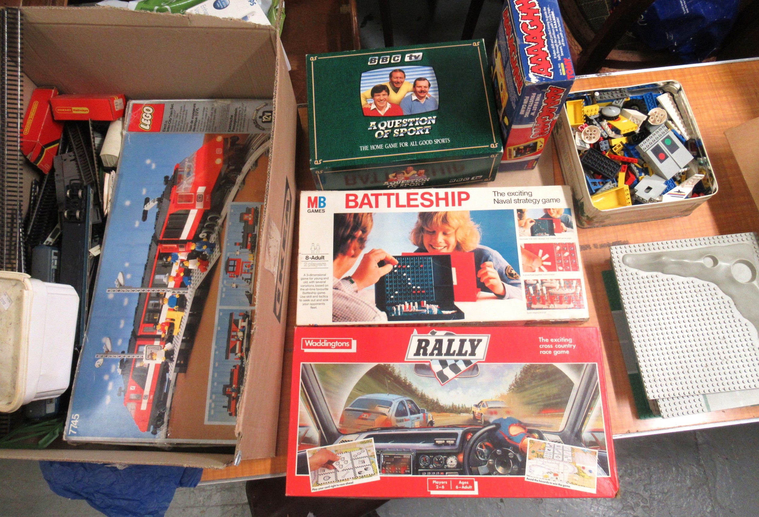 Lego train set with original box, together with other miscellaneous ...