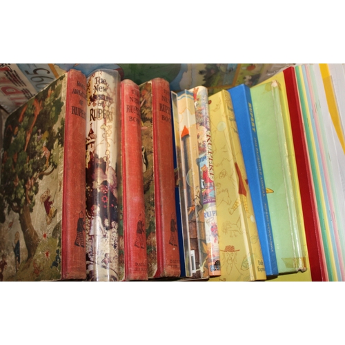 Extensive collection of Rupert the Bear books, including ' The New ...