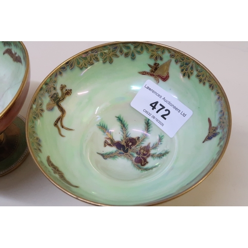 472 - Daisy Makeig-Jones for Wedgwood, a Fairyland lustre Melba cup, circa 1925, 10.5cm diameter, in excel... 