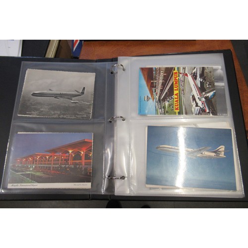 149 - Album containing collection of various aviation postcards and photographs including RAF and passenge... 