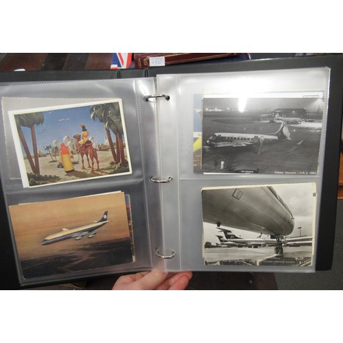 149 - Album containing collection of various aviation postcards and photographs including RAF and passenge... 
