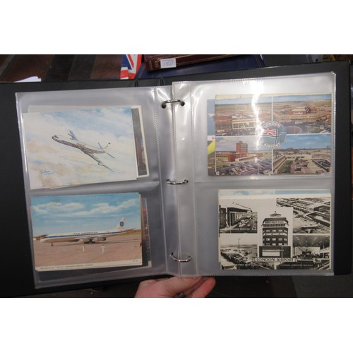 149 - Album containing collection of various aviation postcards and photographs including RAF and passenge... 