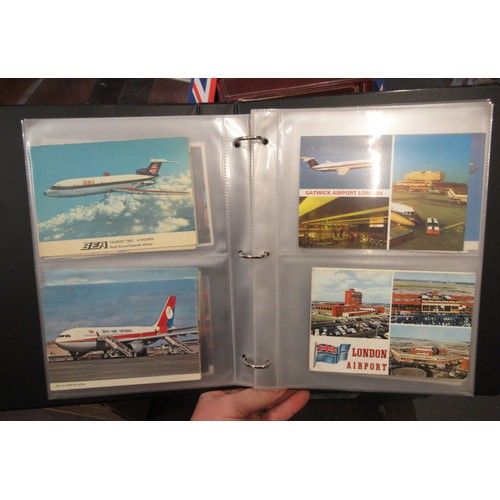 149 - Album containing collection of various aviation postcards and photographs including RAF and passenge... 