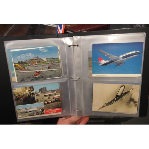 149 - Album containing collection of various aviation postcards and photographs including RAF and passenge... 
