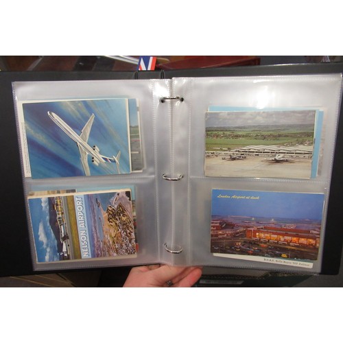 149 - Album containing collection of various aviation postcards and photographs including RAF and passenge... 