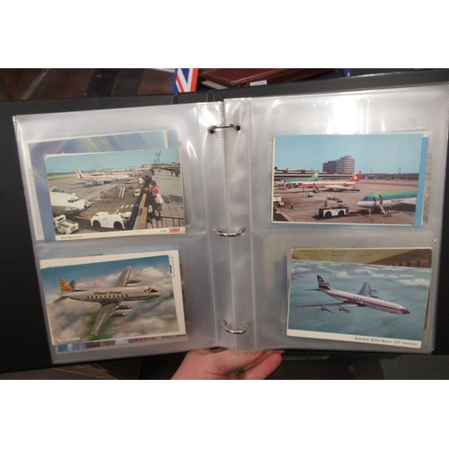 149 - Album containing collection of various aviation postcards and photographs including RAF and passenge... 