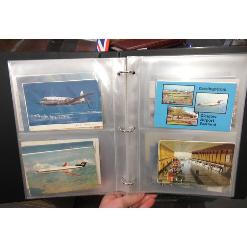 149 - Album containing collection of various aviation postcards and photographs including RAF and passenge... 