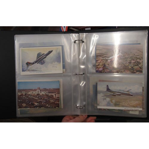 149 - Album containing collection of various aviation postcards and photographs including RAF and passenge... 