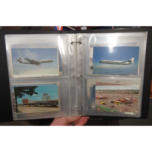 149 - Album containing collection of various aviation postcards and photographs including RAF and passenge... 