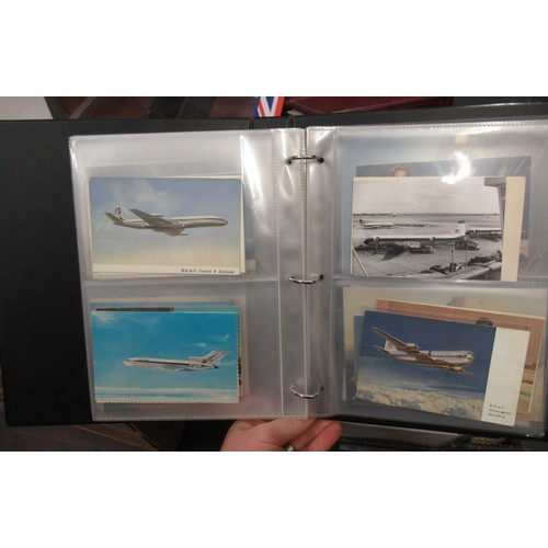 149 - Album containing collection of various aviation postcards and photographs including RAF and passenge... 