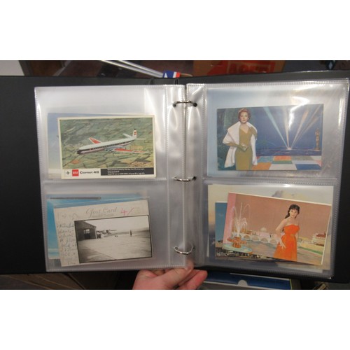 149 - Album containing collection of various aviation postcards and photographs including RAF and passenge... 