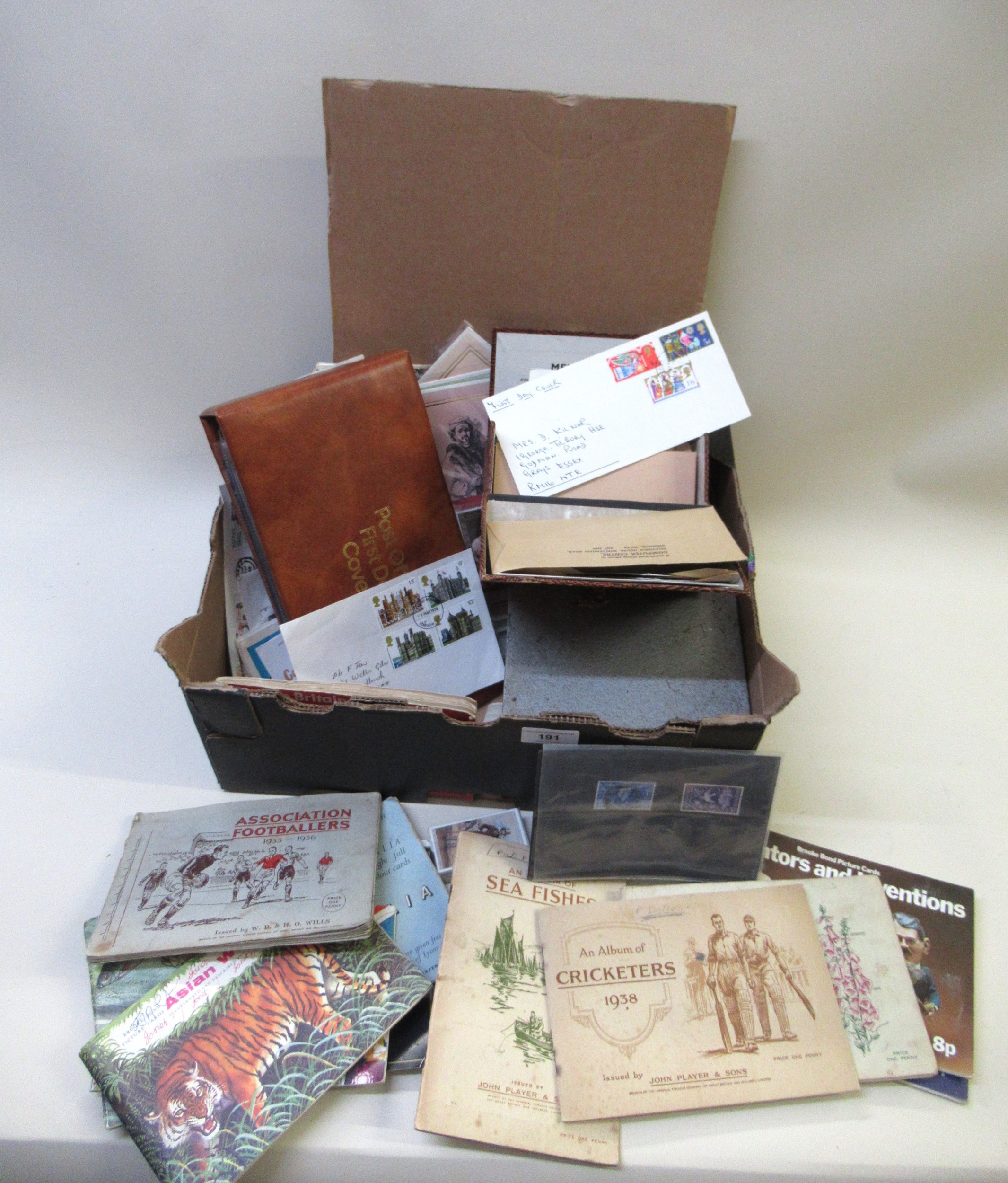 Quantity of various postal stamps, First Day covers and tea trade cards