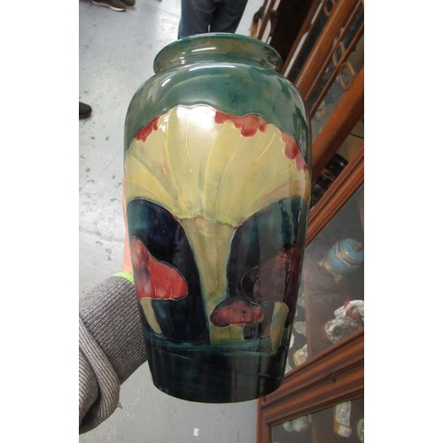 456 - Early Moorcroft Claremont pattern vase, painted signature in green to the base and impressed marks, ... 