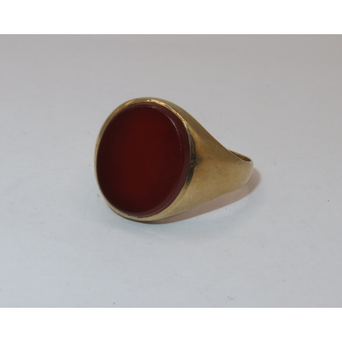 1178 - 9ct gold Signet ring, 3.9g gross weight