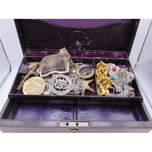 1313 - Miscellaneous items of Victorian and later costume jewellery to include gold plated anchor link brac... 