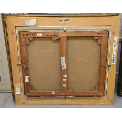 1516 - Maximilien Luce, oil on canvas, ' Le Remouleur ', signed, 54 x 65cm, in a painted and gilded frame