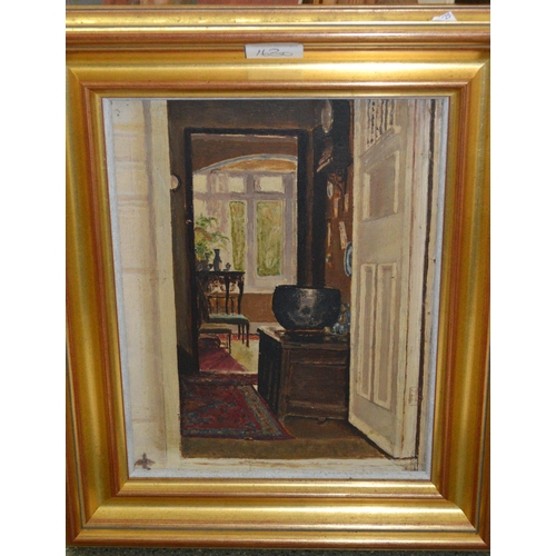 1630 - Elizabeth (Betty) Battiscombe, oil on canvas, ' Weeping Woman ', 61 x 45cm, together with a large qu... 