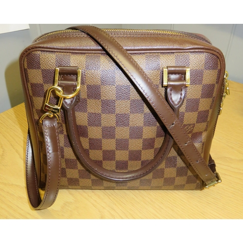 163A - Lous Vuitton Brera Damier handbag with detachable shoulder strap and dust cover