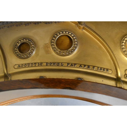 1863 - Steinway & Sons, rosewood cased boudoir grand piano, serial number 1514, raised on later square tape... 