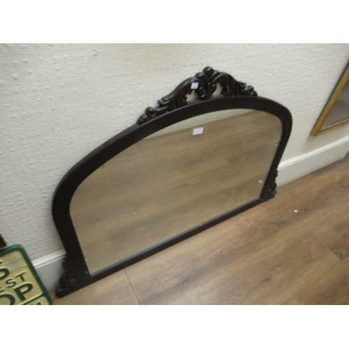 1959 - Reproduction gilt moulded bevel edged dome top overmantel mirror, together with a reproduction mahog... 