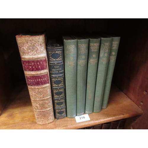 218 - Henry Williamson, five volumes ' Tarka the Otter ' and others, together with one volume ' Tom Browns... 