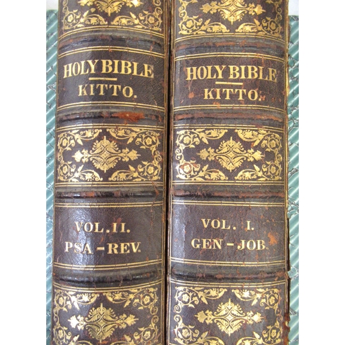 237 - Two volumes ' The Illustrated Family Bible ' by John Kitto