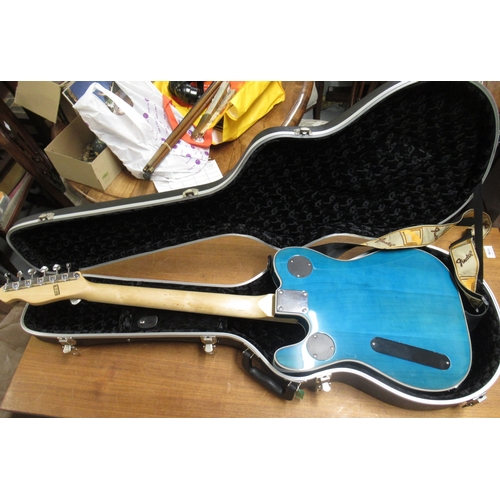 396 - Zuwei Chinese six string guitar in a hard case