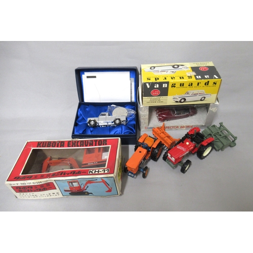 447 - Box containing a quantity of various diecast model vehicles, including Corgi, mainly boxed