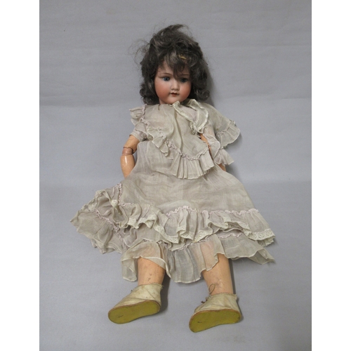 492 - Armand Marseille 390 German bisque headed doll with composite body, 58cm tall