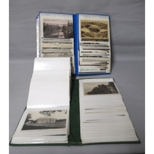 615 - Collection of various postcards in five albums and a box of loose postcards