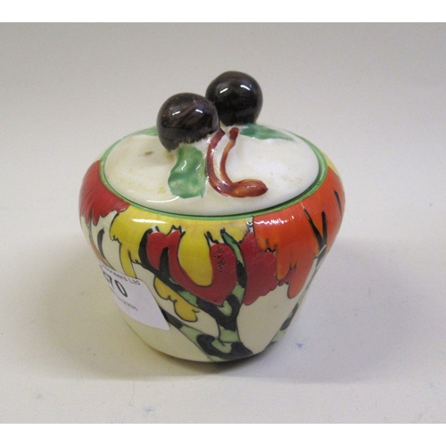870 - Clarice Cliff Alton pattern preserve pot