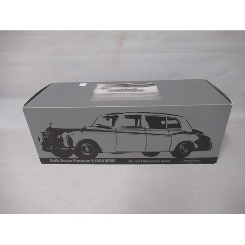 290A - Paragon 1:18 scale diecast metal model of a Rolls-Royce Phantom V 1964, in original box