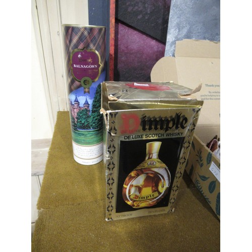 15A - One bottle of Dimple Whisky together with a Harrods Balnagown Blended Scotch Whisky
