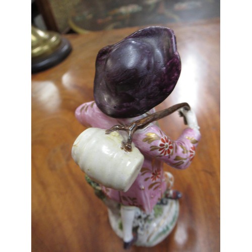 924 - Collection of nine 18th / 19th Century English pottery and porcelain figures, including Derby, Chels... 