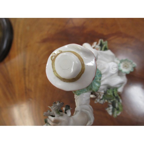 924 - Collection of nine 18th / 19th Century English pottery and porcelain figures, including Derby, Chels... 