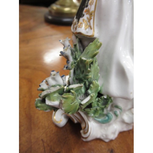 924 - Collection of nine 18th / 19th Century English pottery and porcelain figures, including Derby, Chels... 