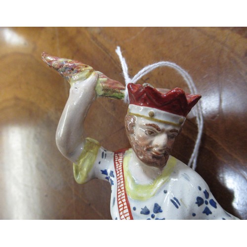 924 - Collection of nine 18th / 19th Century English pottery and porcelain figures, including Derby, Chels... 