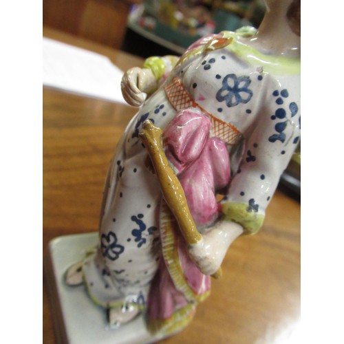 924 - Collection of nine 18th / 19th Century English pottery and porcelain figures, including Derby, Chels... 