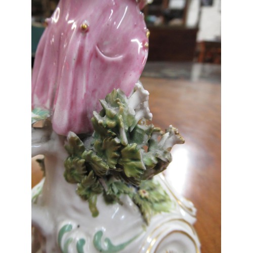 924 - Collection of nine 18th / 19th Century English pottery and porcelain figures, including Derby, Chels... 