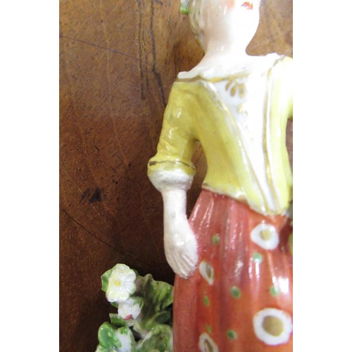 924 - Collection of nine 18th / 19th Century English pottery and porcelain figures, including Derby, Chels... 