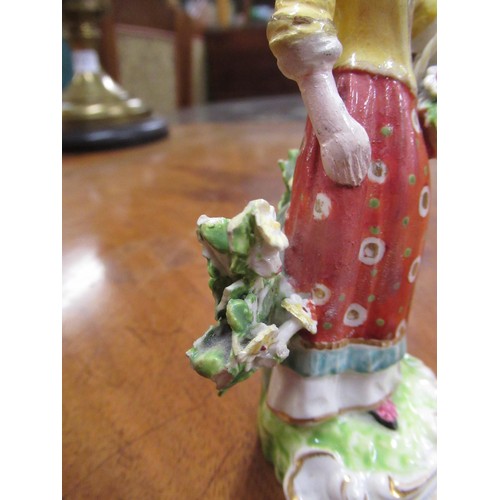 924 - Collection of nine 18th / 19th Century English pottery and porcelain figures, including Derby, Chels... 