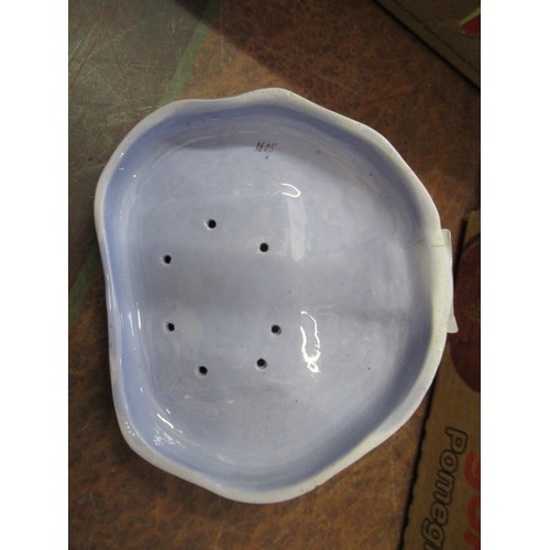 927 - 19th Century English floral encrusted pastille burner cottage with stand, and a small quantity of ot... 