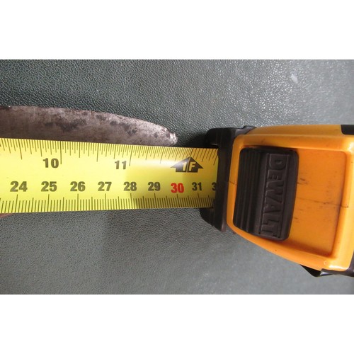 507 - 25 Gurkha Regiment kukri with metal grip, together with another