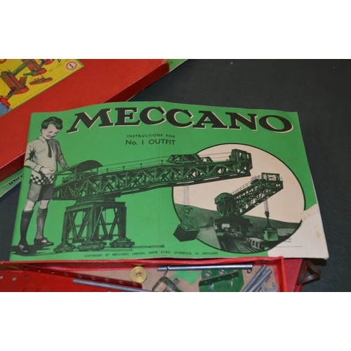 660 - Boxed set Meccano No. 2, together with two other part sets No. 1 and No. 2