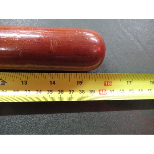 601 - Antique ceremonial sword, together with an Eastern dagger with bone handle and a policeman's trunche... 