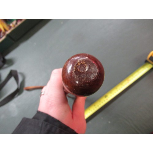 601 - Antique ceremonial sword, together with an Eastern dagger with bone handle and a policeman's trunche... 